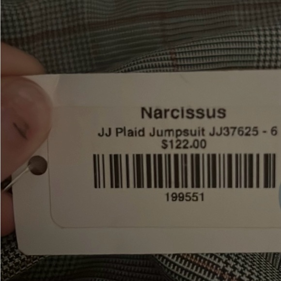 Julia Jordan Plaid Belted Jumpsuit NWT - Picture 5 of 5